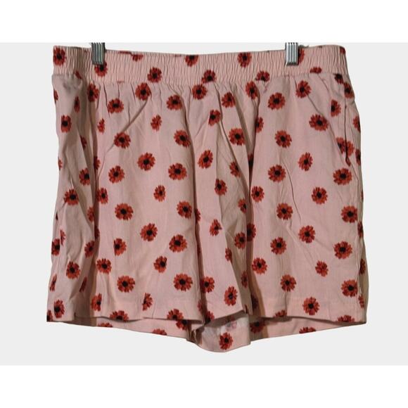 Abound Easy Flow Shorts in Pink Daisy Dots Size XL - Picture 2 of 4